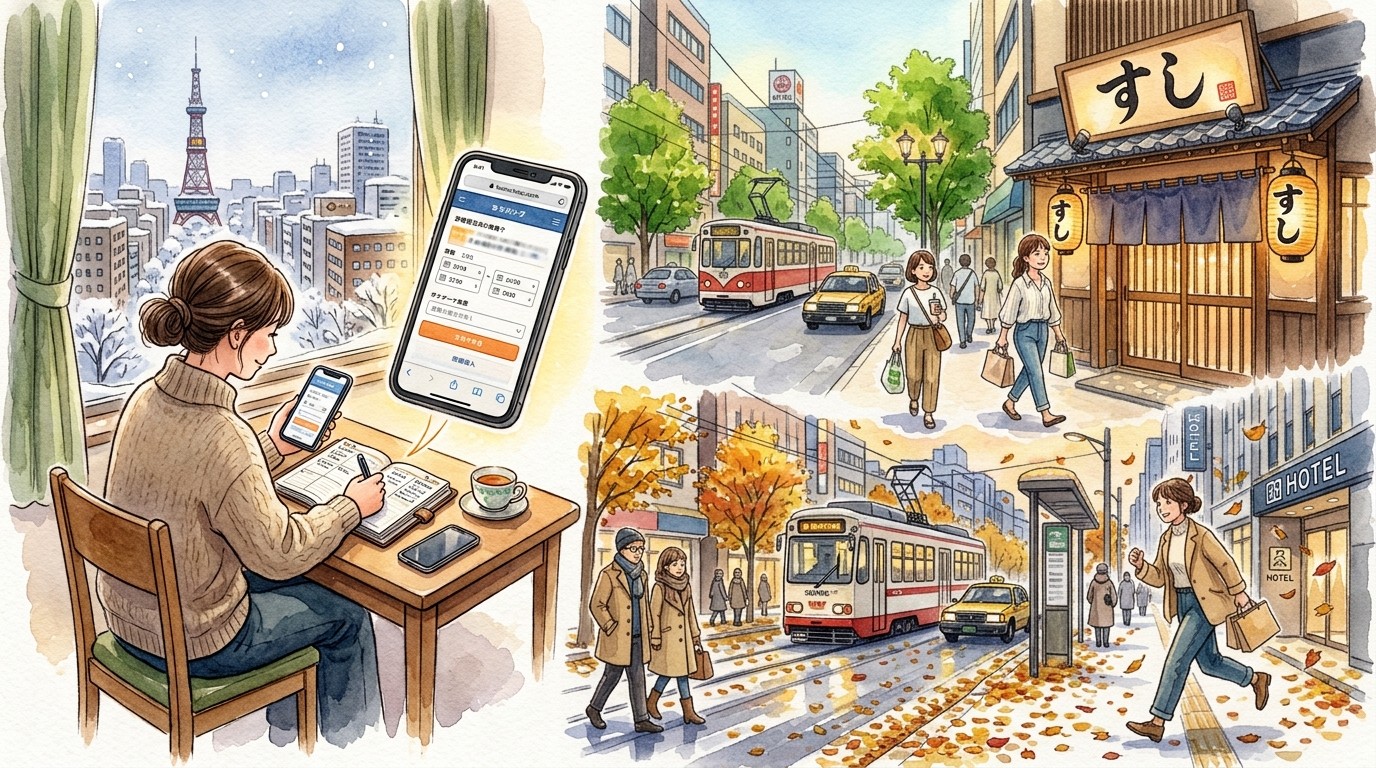 札幌の有名寿司店予約法＆ホテル